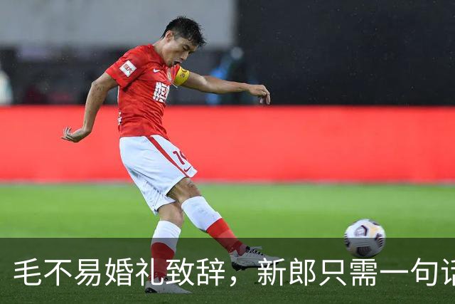 毛不易婚礼致辞，新郎只需一句话就能反击