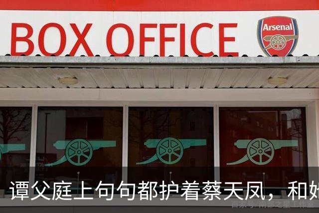 谭父庭上句句都护着蔡天凤，和她前夫家成了刺眼对比